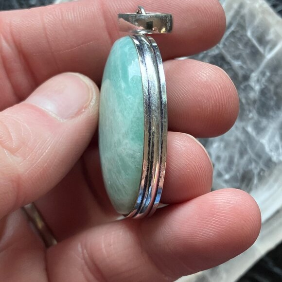 Amazonite Pendant Crystal Stone Jewelry - Picture 4 of 7